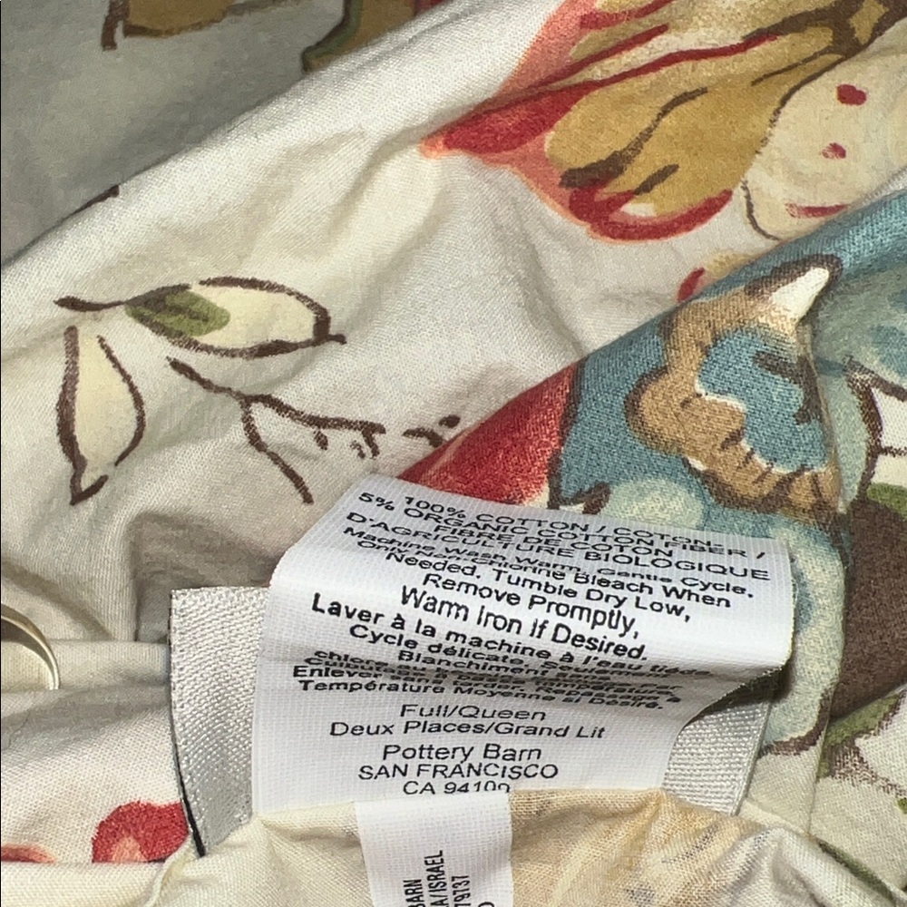 Pottery Barn Floral Duvet Katherine Botanical Cover Set - Full/Queen 2 shams set - Picture 9 of 12